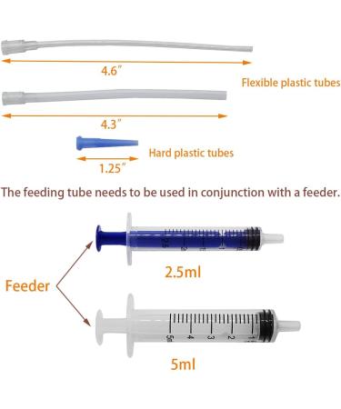 Baby Bird Gouldian Zebra Finch Canary Society Bird Pet Hand Rearing Feeding Syringes Crop Tubes (9Pcs) - Buy Online on GoSupps.com