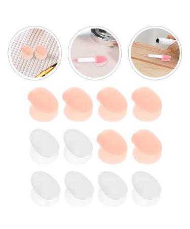 FRCOLOR 12pcs Lip Brush Covers - Makeup Brush Caps for Travel Assorted Colors & Anti-Lost Design Perfect for Lip Masks - Buy Online on GoSupps.com