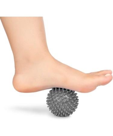 Aircover Massage Ball Set - 2-Person Hedgehog Balls for Foot Hand & Back Muscle Relief | Fitness Tools for Plantar Fasciitis & Trigger Point Therapy (Gray 7cm/9cm) - Buy Online on GoSupps.com