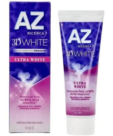 Buy 12x AZ 3D White Ultra White Toothpaste 65ml - Whitening Effect + Free Beni Culinari Keychain | International Shipping - Buy Online on GoSupps.com