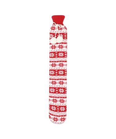 Maie's durable warmth long stripes warm handbag shoulder neck waist plush heating compress hot water bottle flushing large capacity hot bottle water