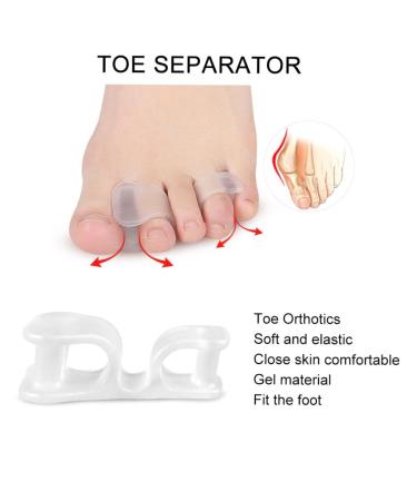 Allesoky Toe Separator Corrector Orthotics - Foot Pain Relief and Alignment Tool - Buy Online on GoSupps.com