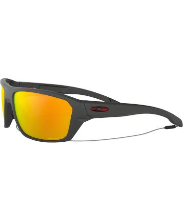 Oakley Men's OO9416 Split Shot Sunglasses Matte Heather Grey/Prizm Ruby Polarized 64mm - Buy Online on GoSupps.com