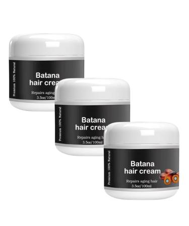Batana Oil Hair Cream, Organic Batana Oil, Natural Healthy Hair Batana Oil, Promotes Women's Hair Health, Improves Hair and Skin Shine, Restores