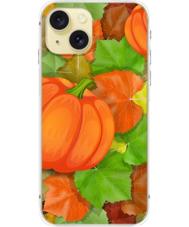 Blingy's for iPhone 15 Plus Case Fun Autumn Style with Cute Pumpkin Pattern and Fall Leaves Design Soft TPU Protective Case Compatible for iPhone 15 Plus 6.7 inch (Pumpkin Patch) - Buy Online on GoSupps.com