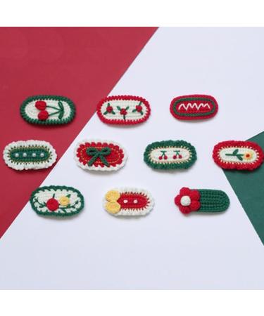 hgnxa Hair Clips -Crochet Hair Pins Baby Girls Knitted Hairgrips Handmade Hair Barrettes Crochet -Gift for Beginners - Buy Online on GoSupps.com