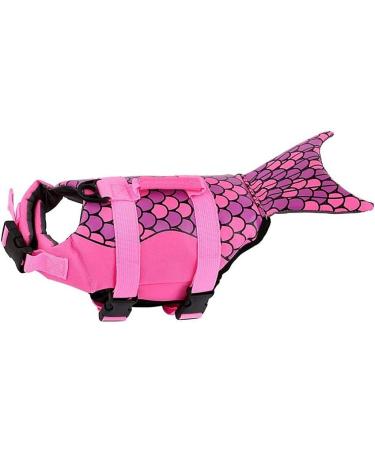 Omem Life Jacket for Dogs - Ideal for Puppies in Pools Swimming & Boating - Safe & Stylish in Pink - Buy Online on GoSupps.com