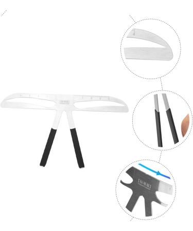 Beavorty Eyebrow Line Rulers makeup stencil tattoo eyebrow templates stainless tattooing eyebrow stencil mold ruler balance girl - Buy Online on GoSupps.com