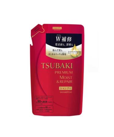 Shop Tsubaki Premium Moist Shampoo Refill 330ml | Repair & Restore Damaged Hair for Ultimate Shine | International Shipping - Buy Online on GoSupps.com