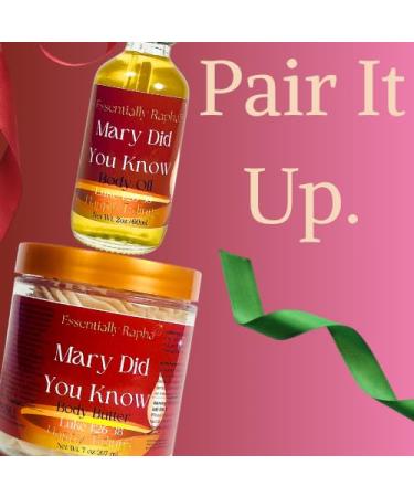 Essentially Rapha Mary Did You Know Body OIl - Ultra - Nurishing Moisturizer Long Lasting with Sunflower Borage Rosehip and Walnut Oil Warm Sweet Scented Oil For Soft and Glowing Skin 2 oz - Buy Online on GoSupps.com