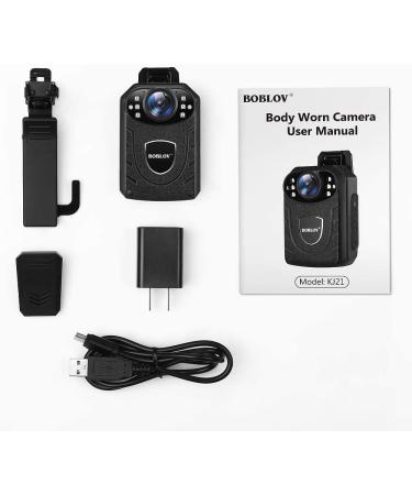 BOBLOV KJ21 Body Camera 1296P 64GB - Lightweight, Portable, Easy to Operate with Clear Night Vision - 8-10 Hours Recording, Memory Expandable up to 128G - Buy Online on GoSupps.com