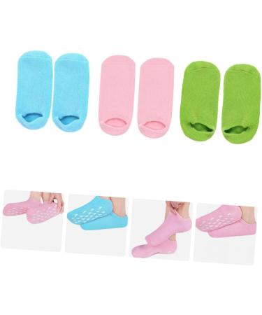 minkissy 3 Pairs Foot Moisturizing Socks Moisturizing Socks for Foot Care Overnight Absorbing Socks Dry Foot Mask Gel Spa Socks Hydrating Foot Salon Foot Covers Product Essential Oil - Buy Online on GoSupps.com