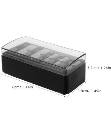 Taille-crayon de Maquillage Manuel 5 Trous Noir avec Couvercle Lot de 2 pour Crayons Sourcils L vres et Eye-liner Pr cision Professionnelle Compact Voyage - Buy Online on GoSupps.com