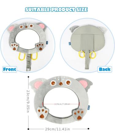 AIPINQI Baby Car Mirror - Shatterproof Cartoon Mirror for Rear and Forward Facing Seats - Koala Design for Infant Safety - Buy Online on GoSupps.com