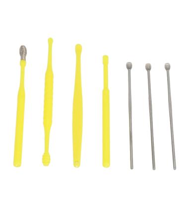 ZJchao 7pcs Ear Wax Removal Tool Kit - Gentle Ear Cleaning Set for Home Use - Upgraded Ear Pick in Yellow - Buy Online on GoSupps.com