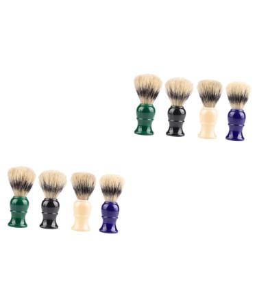 JECOMPRIS 8 STK razor brush made of foam men's combat mustache rapid brush Accessoire for body care portable shaving brush men's ridge brush brush for men plastic handle 10.5x3.9x2Pcs such as shown