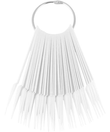 2 Sets nail art practice tip nail polish board nail polish color card nail glitter nail display card nail lacquer flake nail tips clear false nail art board flaky white monitor - Buy Online on GoSupps.com