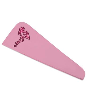 Flamingo Neon Microfiber Hair Towel Wrap for Women 10 Inch X 26 Inch Super Absorbent Hair Turban with Button