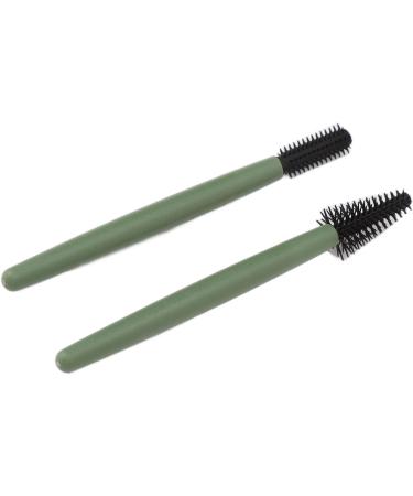 Verdant Touch Makeup Brush Silicone Eyelash Brush Set Portable Mascara Brush Reusable Makeup Brush with Washable Dustproof Box Green - Buy Online on GoSupps.com