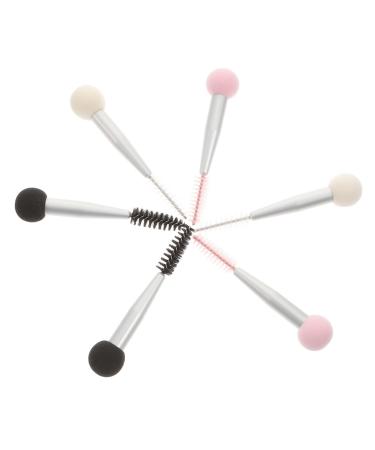 Balacoo 18 Pcs Double Ended Eyebrow Brush Mascarades for Women Eyebrow Sponge Applicator Eye Shadow Brush 8x1.4cmx3pcs As Shownx3pcs