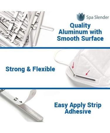 100Pcs Metal Nose Bridge Strip for Masks - Premium Aluminum Nose Strip for DIY Masks & Crafts - Buy Online on GoSupps.com