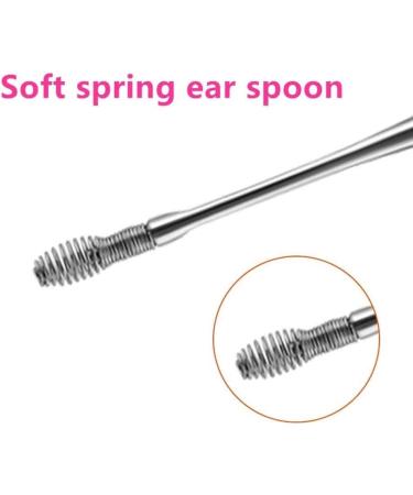 ygqzm Ear Wax Cleaning Tools - Ear Cleaner Kit for Children and Adults | Ear Pick and Spoon Curette for Ear Wax Removal - Buy Online on GoSupps.com