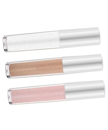 Healeved 3pcs Polarized Monochrome Eyeshadow Make up Kit Cosmetic Tools for Women Makeup Stuff Plastic