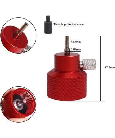 Gurlleu Universal Airsoft Propane Refilling Adapter with Silicone Oil Port - Red - Buy Online on GoSupps.com
