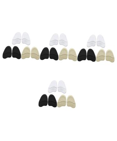 NOLITOY 12 Pairs Forefoot Pad Shoe Inserts Pads of Foot Cushions Forefoot Supply Sponge Shoe Pads Ball of Foot Pads Metatarsal Cushions Support Adhesive Forefoot Particles Invisible Gel