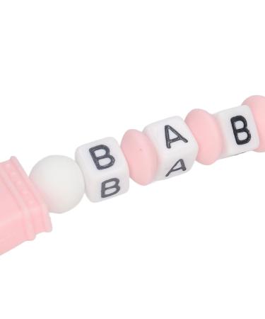 Safe Silicone Baby Clip Holder Toy - Washable Shower Gift for Babies (Pink) - Buy Online on GoSupps.com
