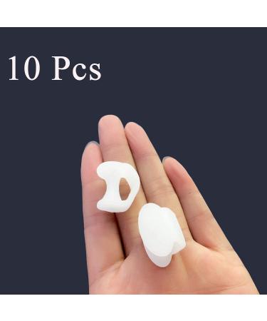 Hoogoo Pinky Gel Toe Separators 10Pcs Silicone Toe Spacers Small Toe Protector Spreader Cushions for Curled Overlapping Separate Toe Correct Hammer Toes Protect Toes 10 Count (Pack of 1) - Buy Online on GoSupps.com