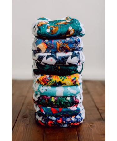 Bambooolik Duo Pocket Diaper - Velcro | Washable & Reusable | Made in EU | Ideal for Small Children | All-in-One Fleet Diapers - Buy Online on GoSupps.com