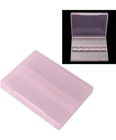 14 Holes Professional Nail Art Polishing Grinding Drill Bit Holder Storage Box (Pink) - Buy Online on GoSupps.com
