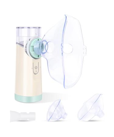 Portable Nebulizer, Handheld Mesh Machine with Mouthpiece, Kids and Adults Mask of Replacement Accessories for Travel or Home Use