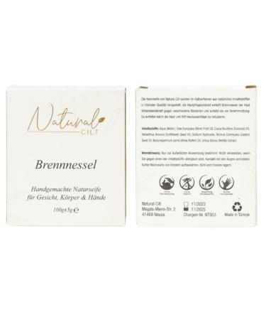 Buy 3x Natural Cilt Nettle Soap - 100% Handmade Organic Shower Soap for All Skin Types - Certified No Questionable Ingredients - Best Natural Skin Care (3 Pack) - Buy Online on GoSupps.com