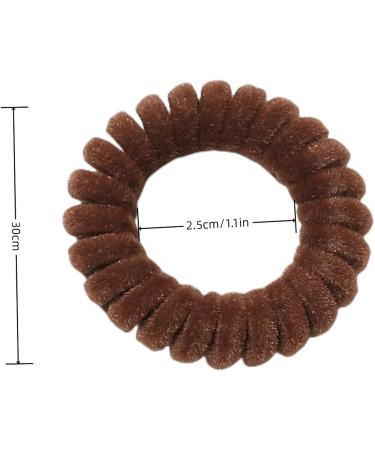 Grutyopkn Velvet Spiral Hair Ties 4 Pack - Elastic No Crease Ponytail Bands for Women - Multi-colored - Buy Online on GoSupps.com