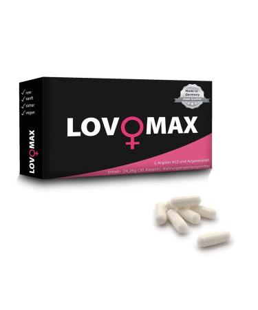 Lovomax 30 capsules formula especially for women.Of course vegetable vegan pills and capsules.German production ... 30 pieces (1 Pack)