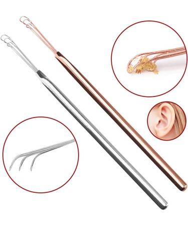 ZYZMH Three-Linked Ear Wax Removal Tool - Rose Gold Ear Cleaner Earpick Sticks - Buy Online on GoSupps.com