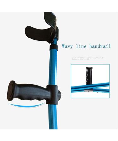 Crutches Walking Sticks Elbow Crutches Comfortable Handle Pads Cover Walking Stick Adjustable Comfortable Adults Kids Women Men Health Care Warm life (blue2 84) Selfless dedication Blue1 84 - Buy Online on GoSupps.com