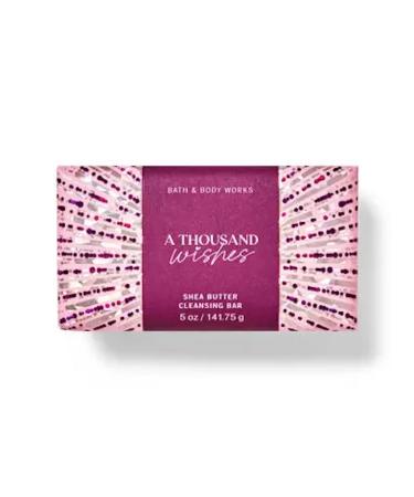 Bath & Body Works Bath and Body Works A Thousand Wishes Shea Butter Cleansing Bar Soap 4.2 oz (A Thousand Wishes)
