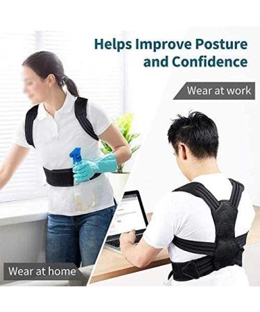 KouRy Adjustable Posture Corrector - Spine & Back Support for Men & Women | Pain Relief Brace for Neck Back & Shoulders - International Shipping Available - Buy Online on GoSupps.com