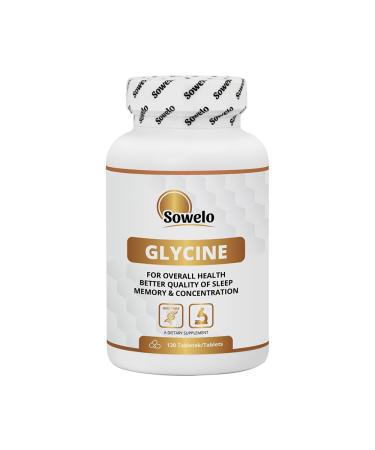 SOWELO Sowelo - Glycine 120 amino acid tablets high concentration 750 mg per tablet for a 120-day food supplement contributes to collagen building
