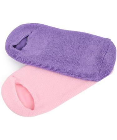 FRCOLOR 1 Pair of Spa Socks for Women Silicone Gel Moisturising Socks Socks Shoes Moisturising Women's Socks Moisturising Short Socks Foot Cotton Socks Purple - Buy Online on GoSupps.com