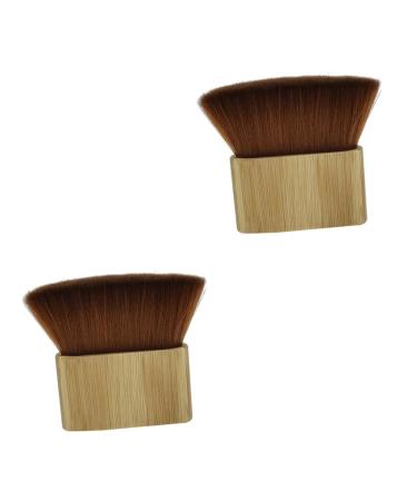 Fomiyes 2 piece of cleaning tools facial tool facial tools neck vintage shaving brush hairbrush cleaning tool broken hair removal tool hair cutting set