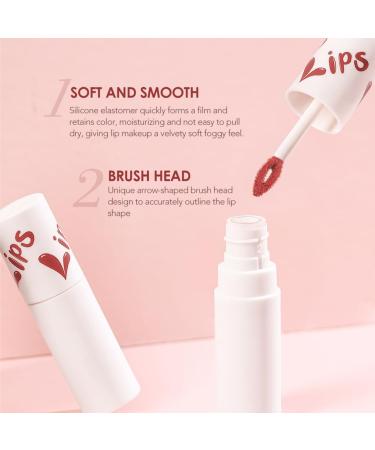 drburpily Matte Lipstick Long Lasting Smudge Resistant Blusher Lip Mud Makeup for Dual Use Type 3 - Buy Online on GoSupps.com