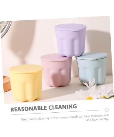 Angoily 2 Sets Pp Washing Bowl Brush Cleaner Makeup Brush Mat Make Brush Cleaning Bowl Beauty Kit Makeup Cleaning Mat Cleaning Tools Makeup Tools Scrubber Silica Gel Portable - Buy Online on GoSupps.com
