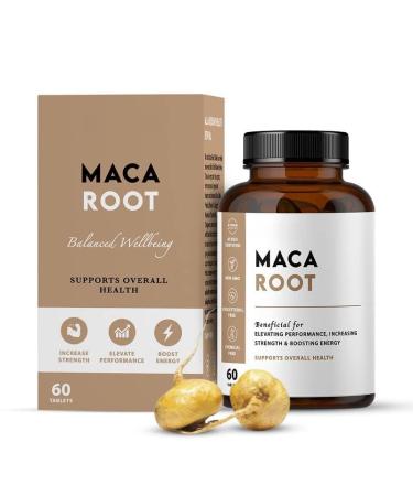 Maca Root Extract 800mg | Maca Root Tablets to Improve Energy Strength- 60 Tablets
