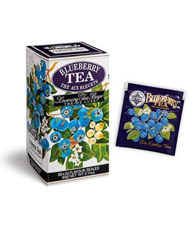 Mlesna 6 packs of 30 Tea Mlesna blueberry black tea filters - Black tea selected from the best Nuwara Eliya and Dimbula plantations combined with the unique character of the natural essence of blueberry