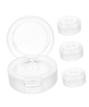 FRCOLOR 4pcs Blush for Cheeks Plastic Eyeshadow Pan Small Cosmetic Pans Eye Shadow Travel Highlight Box