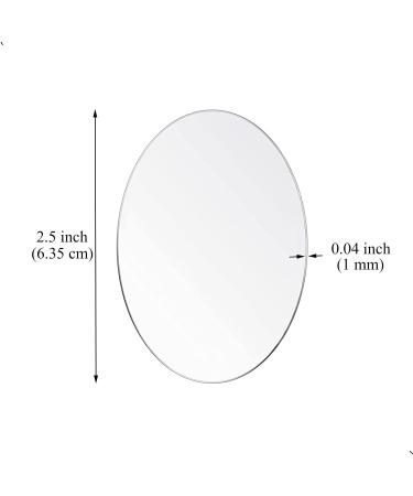 10Pcs 0.04 Thick Clear Acrylic Sheets - Transparent Round Panels for Picture Frame, Painting, DIY Crafts - 2.5 inch (6.35 cm) - Buy Online on GoSupps.com